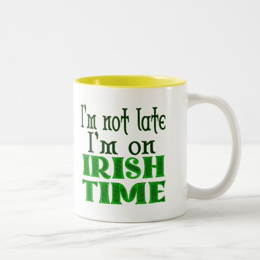 Irish Time Funny Gezegde Coffee Mok (Rechts)