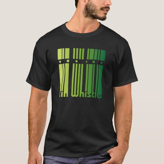 Irish Tin Whistle - green logo T-shirt (Voorkant)