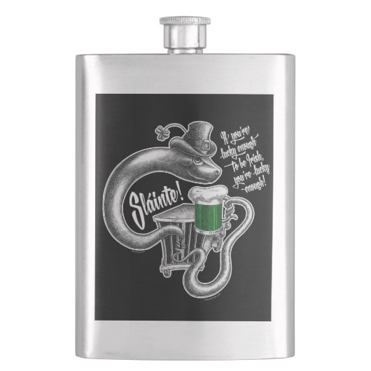 Irish Toast Hip Flask Flacon (Voorkant)