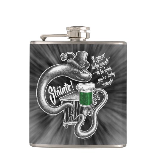 Irish Toast Hip Flask Heupfles (Voorkant)