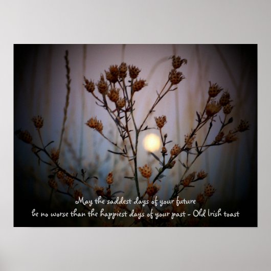 Irish Toast met Full Moon door Sage Poster (Voorkant)