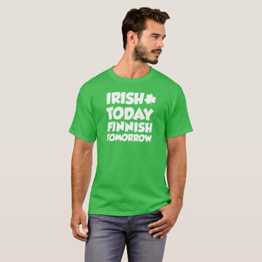 Irish Today Finse Morgen op DARK T-shirt (Voorkant volledig)
