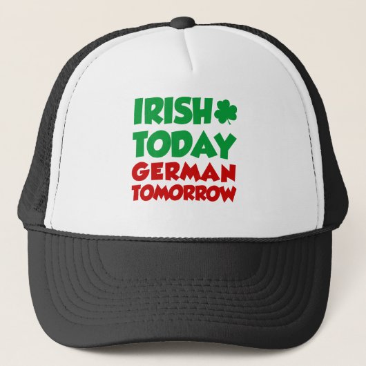 Irish Today German Tomorrow Trucker Pet (Voorkant)