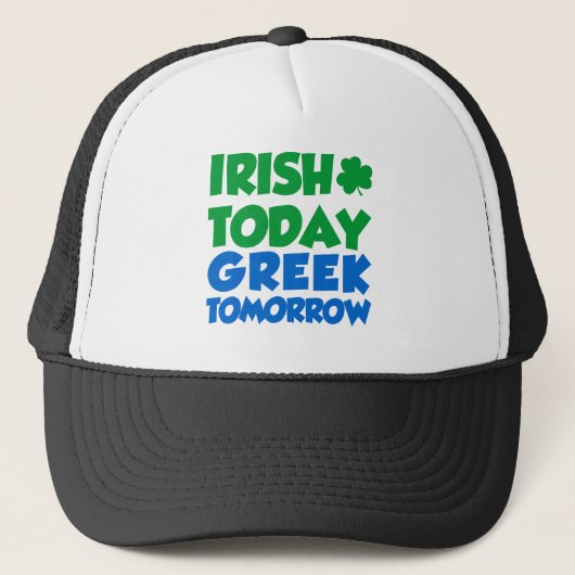 Irish Today Greek Morgen Trucker Pet (Voorkant)