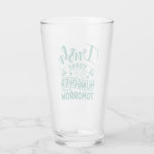 Irish Today Hungover Tomorrow St Patrick's Day Glas (Achterkant)