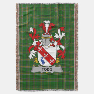 Irish Todd of Tod Coat of Arms Family Crest Irela Deken