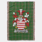 Irish Tottenham Coat of Arms Family Crest Ireland Deken (Voorkant Verticaal)