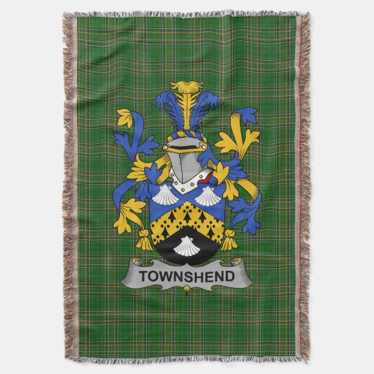 Irish Townshend of Townsend Wapenschild familie C Deken (Voorkant Verticaal)