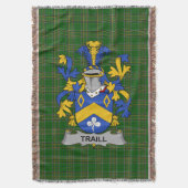 Irish Traill of Trayle wapenschild voor de familie Deken (Voorkant Verticaal)