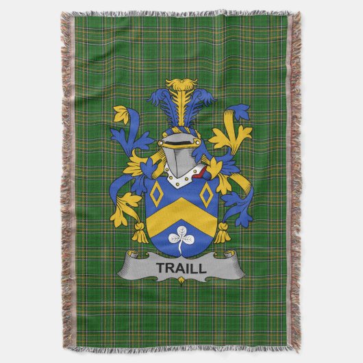 Irish Traill of Trayle wapenschild voor de familie Deken (Voorkant Verticaal)