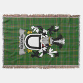 Irish Travers Wapen van de familie Crest Ierland Deken (Voorkant)