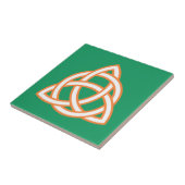 Irish Trinity Knot Triquetra Celtic Patricks Day Tegeltje (Zijkant)