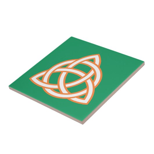 Irish Trinity Knot Triquetra Celtic Patricks Day Tegeltje (Zijkant)