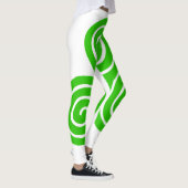 Irish Triskel Happy St Patrick White Leggings (Rechts)