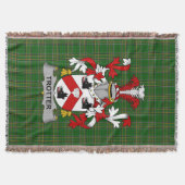 Irish Trotter wapenschild Family Crest Ireland Deken (Voorkant)