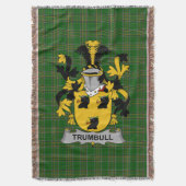 Irish Trumbull of Turnbull Coat of Arms Family Car Deken (Voorkant Verticaal)