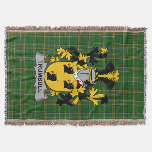 Irish Trumbull of Turnbull Coat of Arms Family Car Deken (Voorkant)