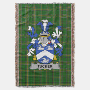 Irish Tucker wapenschild Family Crest Ireland Deken