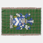 Irish Tucker wapenschild Family Crest Ireland Deken (Voorkant)