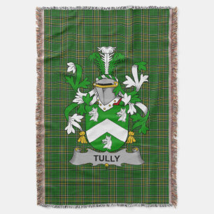 Irish Tuly of McAtilla Coat of Arms Family Crest Deken