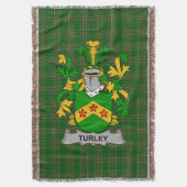 Irish Turkey of MacCurley Coat of Arms Family Care Deken (Voorkant Verticaal)