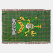 Irish Turkey of MacCurley Coat of Arms Family Care Deken (Voorkant)