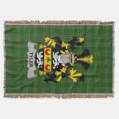 Irish Tyler Coat of Arms Family Crest Ireland Deken (Voorkant)