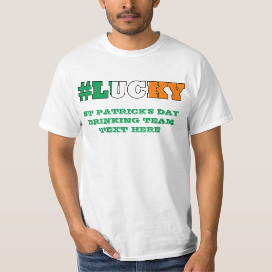 Irish ucky St Patricks day T-shirt (Voorkant)