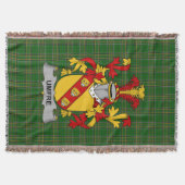 Irish Umfre Coat of Arms Family Crest Ireland Deken (Voorkant)