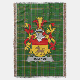 Irish Uniacke Coat of Arms Family Crest Ireland Deken