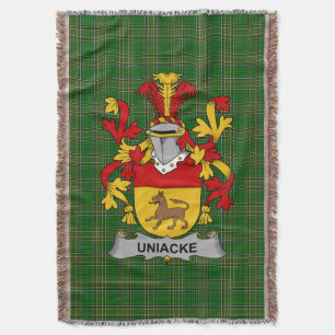 Irish Uniacke Coat of Arms Family Crest Ireland Deken