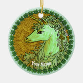Irish Unicorn Keramisch Ornament (Voorkant)