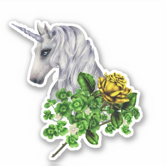 Irish Unicorn Sticker (Voorkant)