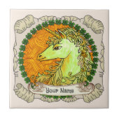 Irish Unicorn Tegeltje (Voorkant)