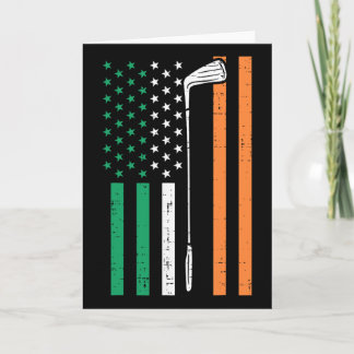 Irish Us Flag Golf Vintage St Patrick Golfing Patr Kaart