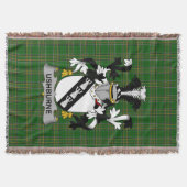 Irish Ushburne Coat of Arms Family Crest Ireland Deken (Voorkant)