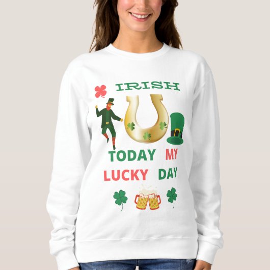 IRISH VANDAAG MIJN LUCKY DY T-Shirt (Voorkant)