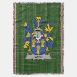 Irish Vane Coat of Arms Family Crest Ireland Deken