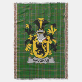 Irish Vaughan Coat of Arms Family Crest Ireland Deken