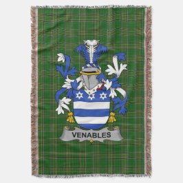 Irish Venables Coat of Arms Family Crest Ireland Deken