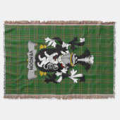 Irish Verdon Coat of Arms Family Crest Ireland Deken (Voorkant)