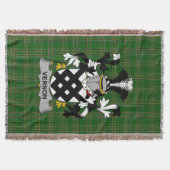 Irish Vernon Coat of Arms Family Crest Ireland Deken (Voorkant)
