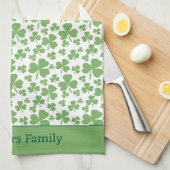 Irish Vibe Home Klaver Patroon Keuken Handdoeken (Quarter Fold)