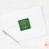 Irish Vibes Club St Patrick’s Day - Autocolante Vierkante Sticker (Envelop)