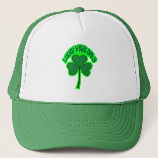 Irish Vibes St Patrick’s Day Shirt – boné Trucker Pet (Voorkant)