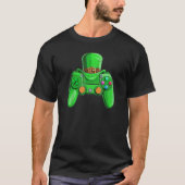 Irish Video Game Controller St Patrick Day Gamer B T-shirt (Voorkant)