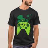 Irish Video Game Controller St Patrick Day Gamer B T-shirt (Voorkant)
