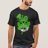 Irish Video Game Controller St Patrick Day Gamer B T-shirt (Voorkant)