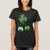 Irish Video Game Controller St Patrick Day Gamer B T-shirt (Voorkant)