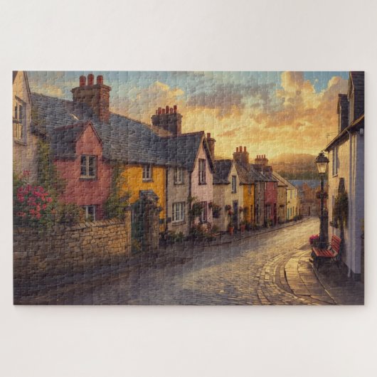 Irish Village Jigsaw Puzzle Legpuzzel (Horizontaal)
